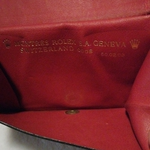 ROLEX red leather Bi-Fold Wallet - Picture 9 of 13